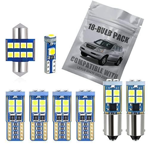 Kit de 18 LED blancos para interior Lexus GX470 2003-2009 miniatura 1
