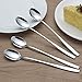 HOMMP Long Handle Iced Tea Spoon, Stainless Steel Ice Cream Spoon, Set of 16