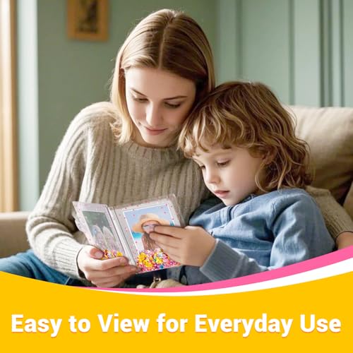 Small Photo Album 2x3 for Instax Mini Series Instant Film, 3 Inch Mini Photo Album for Polaroid Snap, SocialMatic Instant Cameras & Zip Printer, Gift for 3~10 Year Old Girl(Holds 60 photos) - Image 5