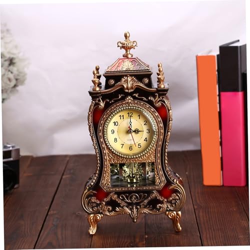 Reloj Despertador Vintage de Plástico con 16 Melodías y Campanilla Cada Hora 6