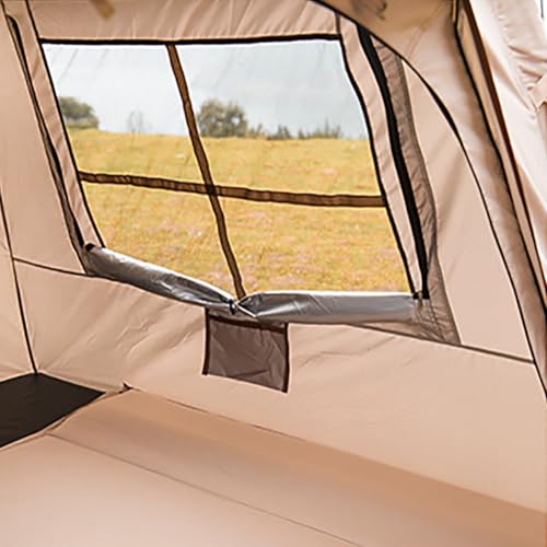 Tente de camping imperméable 3 personnes avec support en aluminium robuste