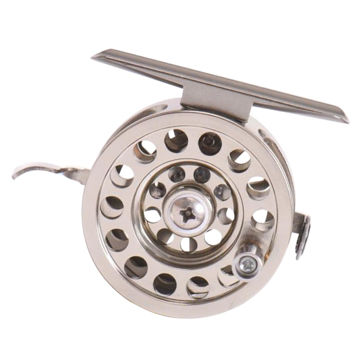 Quick Release Fly Fishing Reel Aluminum Alloy Silver Lightweight