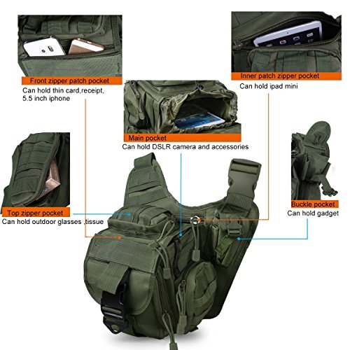 G4Free Multifunctional Tactical Messenger Bag Utility Pouch Versipack