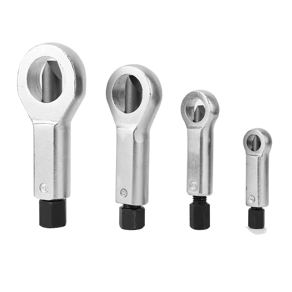 Outil de retrait d'écrou, Fydun 4 pièces séparateur de noix en acier au carbone écrou séparateur séparateur manuel pression Remover extracteur outil 9-27 mm Ensemble Répartiteur d'écrou