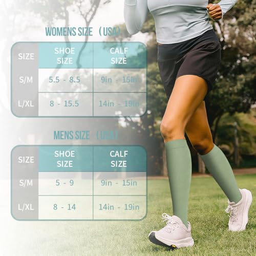 Image of COOLOVER Copper Compression Socks for Women and Men(6 Pairs)-Best Support for Running, Athletic, Travel