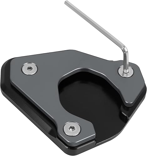 Worldmotop - Placa de soporte lateral de extensión para motocicleta, compatible con BMW G310GS G310 GS 2022 UP (titanio)