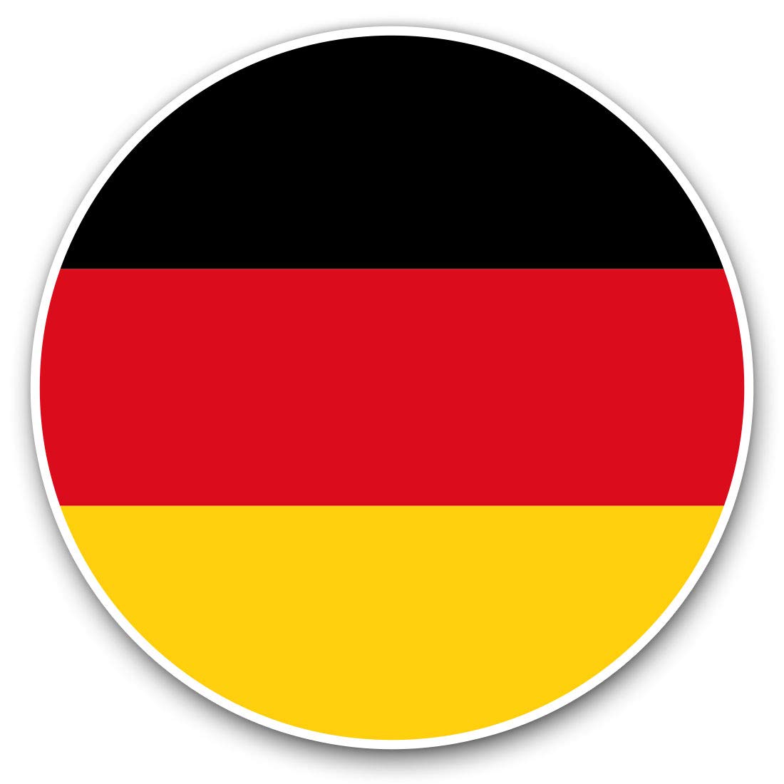 Vinyl Stickers (Set of 2) 10cm - German Flag Germany Decals for Laptops,Tablets,Luggage,Scrap Booking,Fridges, 9076