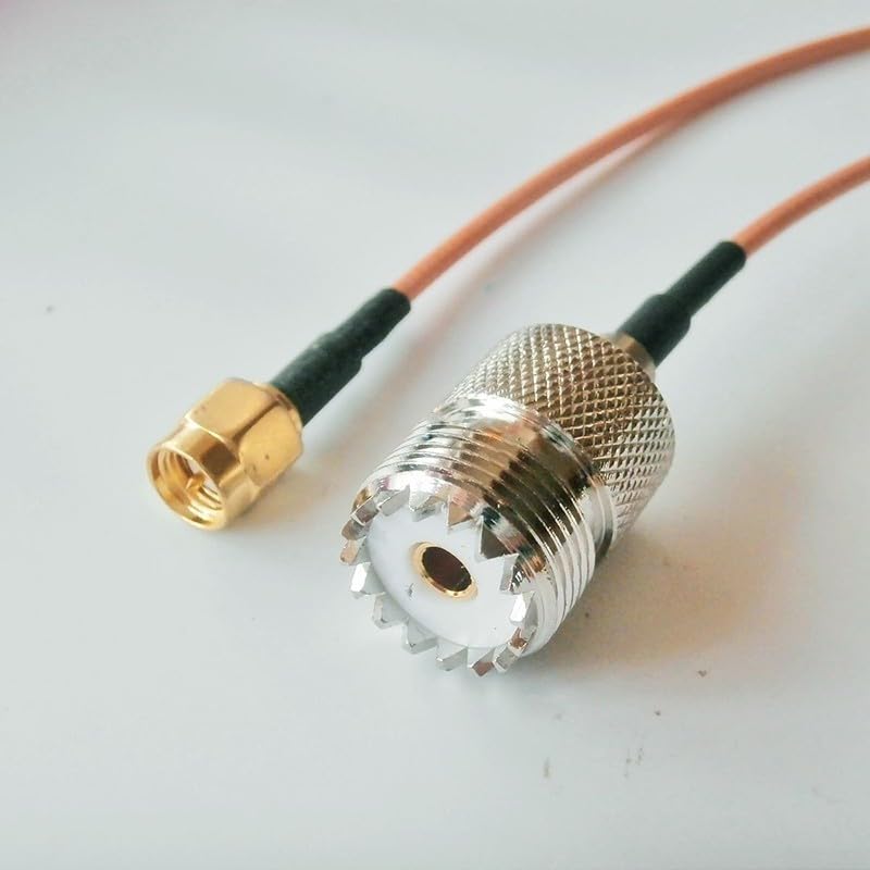 Adaptador de cable RG316 de 15 cm UHF SO239 hembra PL259 a conector SMA macho para soluciones de conectividad RF