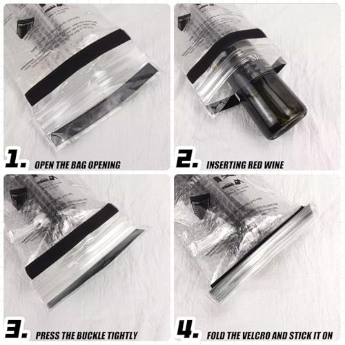 QPEY 6 Set Double Layer Wine Bags