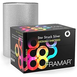 FRAMAR Silver Hair Foil – Hair Foils For Highlighting Long Hair, Highlight Foils For Hair Highlighting, Salon Foils For Hair Highlighting Kit, Salon Foils For Hair Stylist – 320 ft