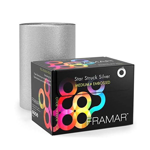 Framar Star Struck Silver Embossed Roll Alufolie 98m