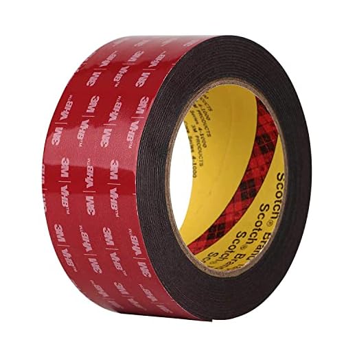 Bulina Double Sided Mounting Tape 5925 2" x 10ft Heavy Duty Foam Tape Strong Adhesive Waterproof Tape for Car Décor Home Decor and Office Decor(5925C)