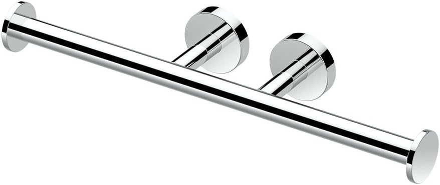 Gatco 4633A Glam Double Toilet Paper Holder, Chrome