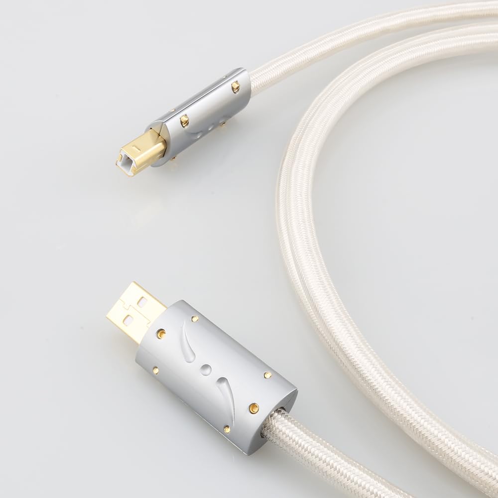 YYTCG Cavo USB Hifi DAC AB AB AB AB Audio Digale Placcatura In - Foto 14