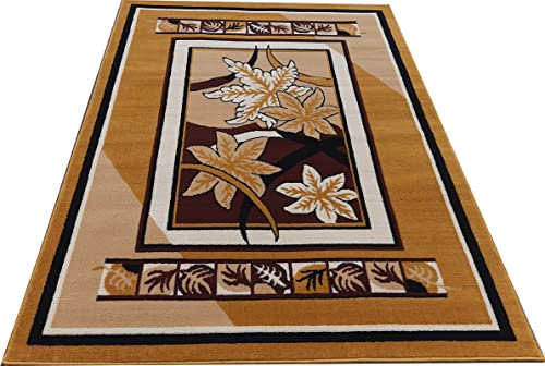 Image of Home Decore Acrylic Carpet for Your Living Room & Drawing Room Aywhere in Your Home (180X240 Yellow Colour)- 6x8 Feet