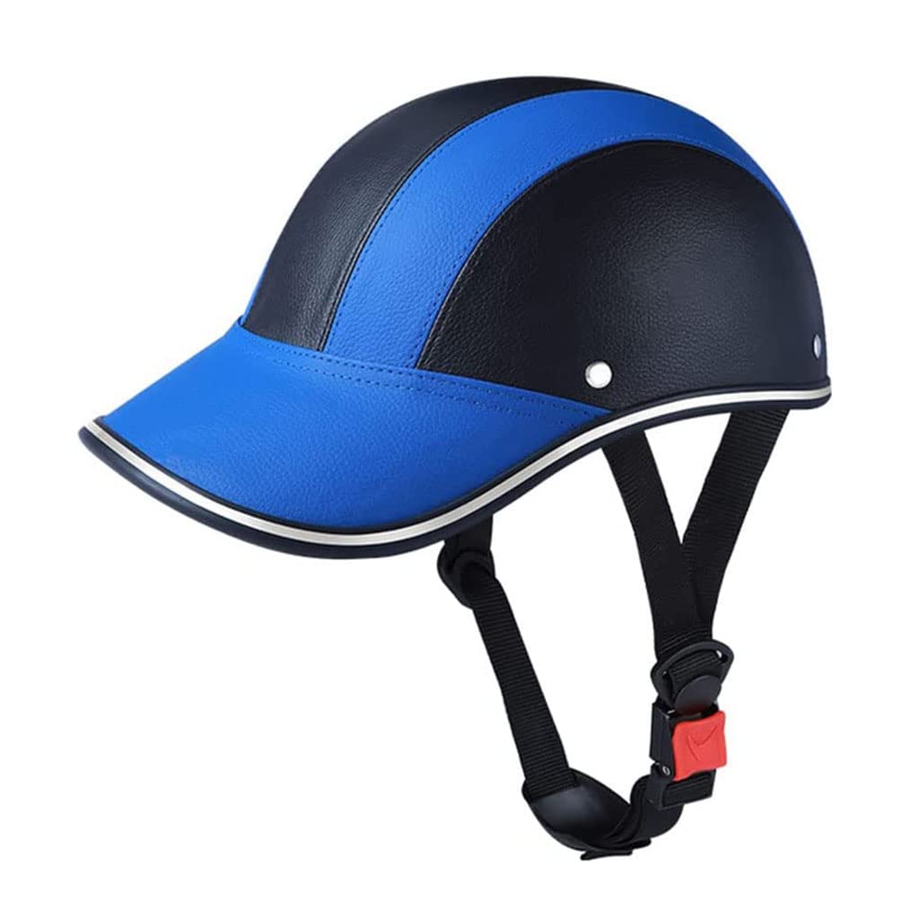 Buy Retro Motorcycle Half Helmet, Vintage Leather Baseball Cap Open