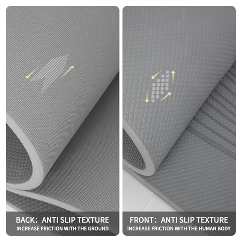 Image of PAIDU Large Yoga Mat 72 inchx36 inchx10mm Non-Slip Exercise Mat for Home Gym Studio
