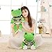 Jouet en peluche 1pc 26cm / 53cm belle grenouille peluche jouet doux dessin animé vêtue de grenouille fourrée poupée animal poupée enfants sommeil jouets enfants anniversaire cadeaux ( Height : 26cm )