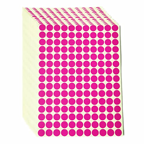 2475 Stück kleine runde Punktaufkleber 15 Blatt 10 mm selbstklebende Farbklebeetiketten Markierungsetiketten von SamHeng Cover