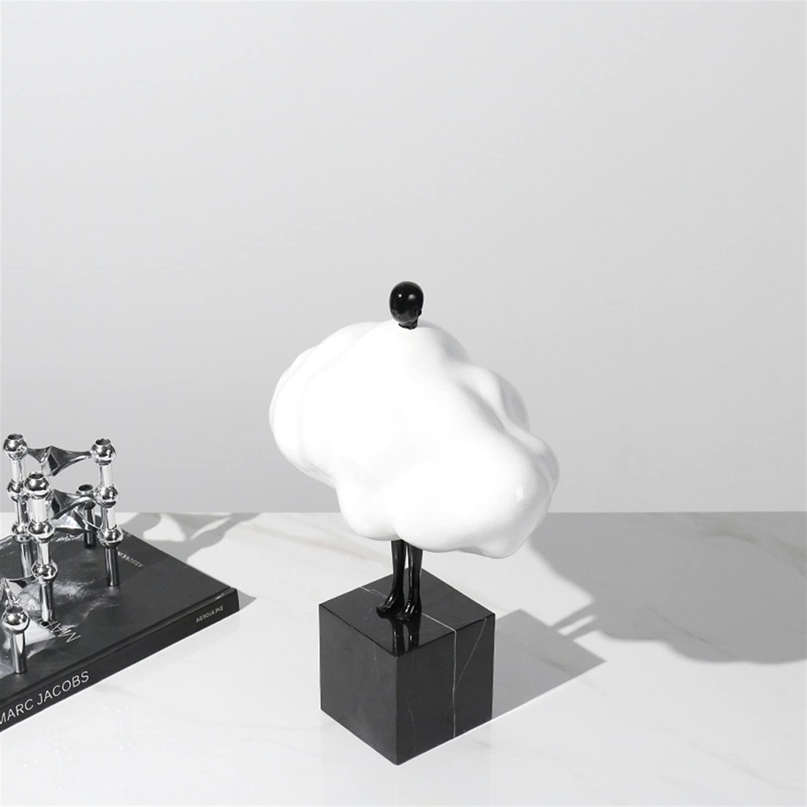 Estatua Escultura Arte Escultura nórdico Simple Moderno Creatividad Blanco Nube Resina Figura Escultura decoración Sala de Estar Estudio decoración Decoración del Hogar
