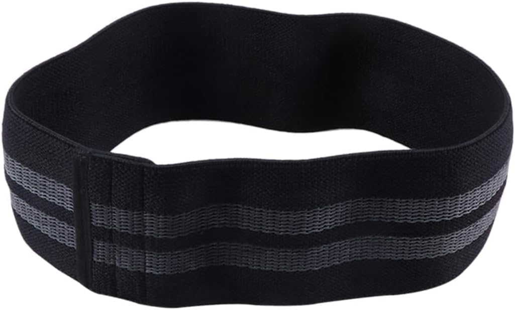 BESPORTBLE Resistance Hip Exercise Bands Non Slip Elastic Fitness Bands for Physical Therapy S Black for Glute Leg Workouts Strength Training and Mobility Exercises
