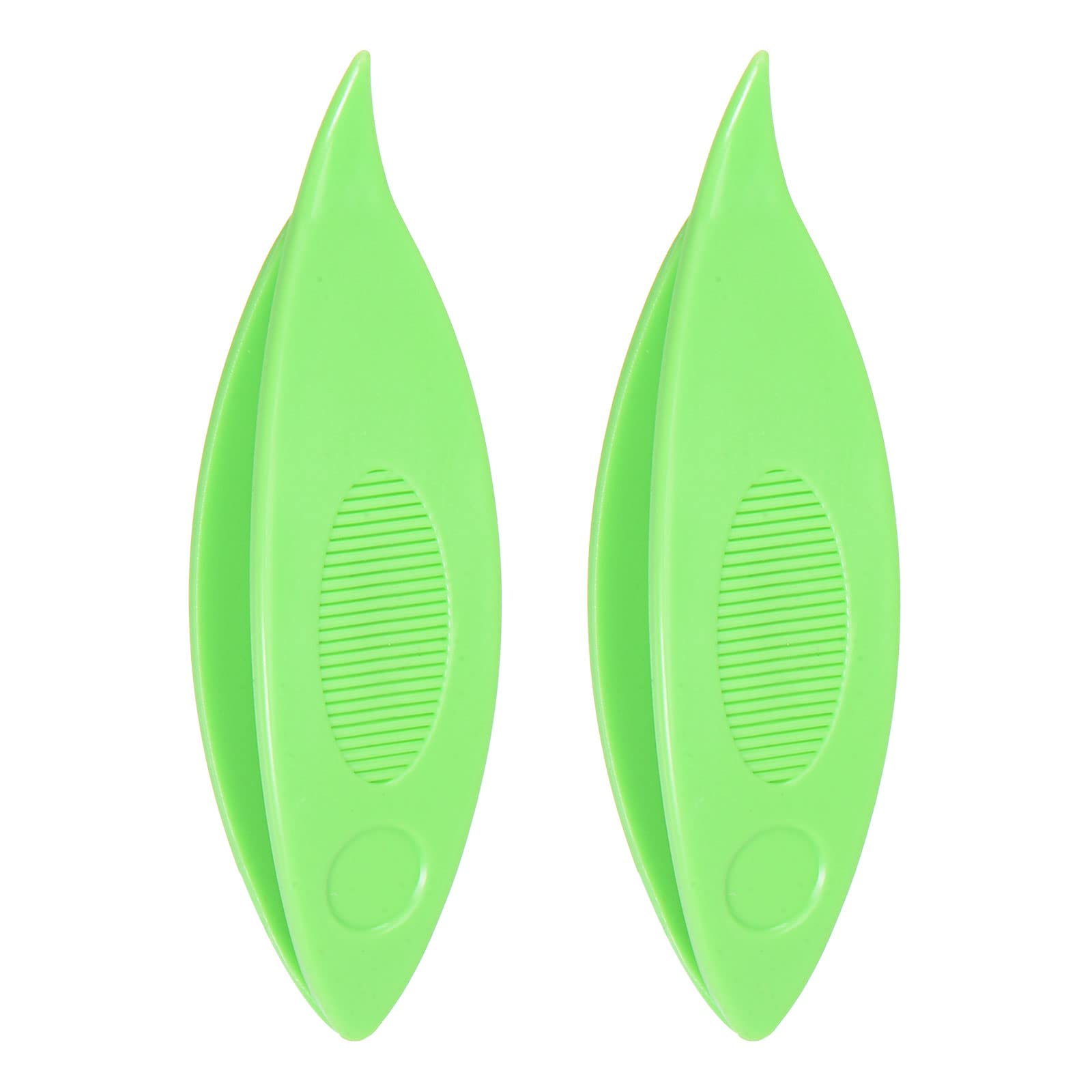 HARFINGTON 2pcs Tatting Shuttles 63x17x10mm Colorful Plastic Green