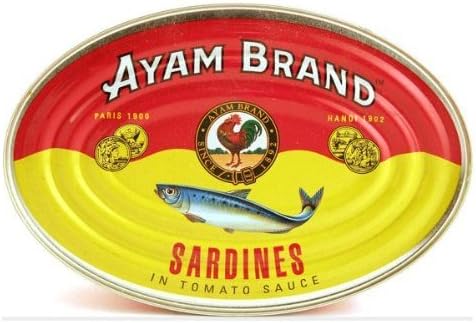 Ayam Brand Sardine in Tomato Sauce - 7.6oz - 213g (Pack of 3)