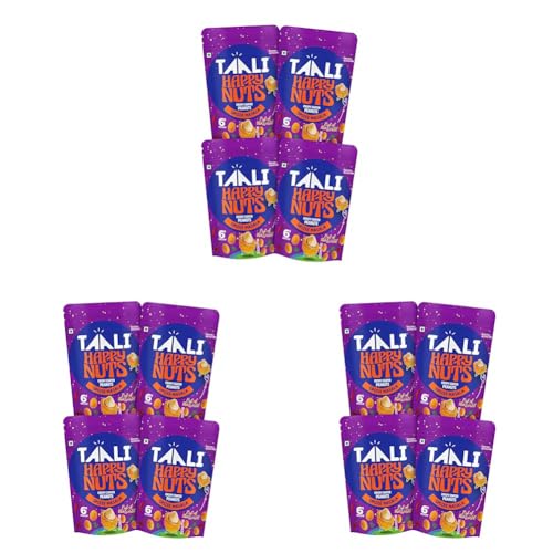 Image of Taali Coated Flavour Peanuts | Spizee Masala | Crispy, Roasted Not Fried, Happy Nuts, No Palm Oil, No Maida, 140g (Pack of 12)