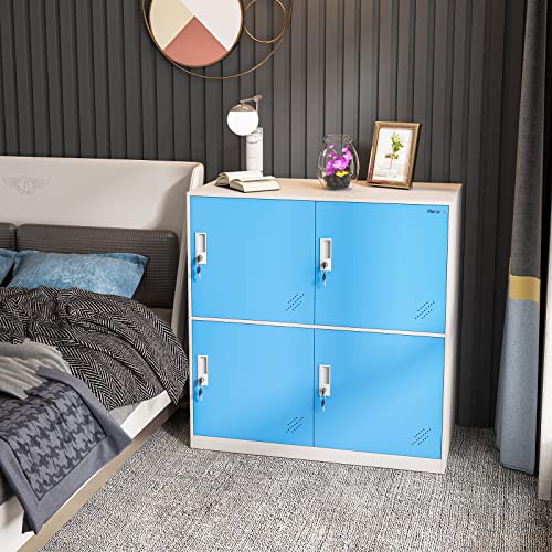 Blue Color Metal Office Storage Cabinet Locker,Small Locker For Personal Storage Bag File And Phone,Office Changing Room Locker #TOP4