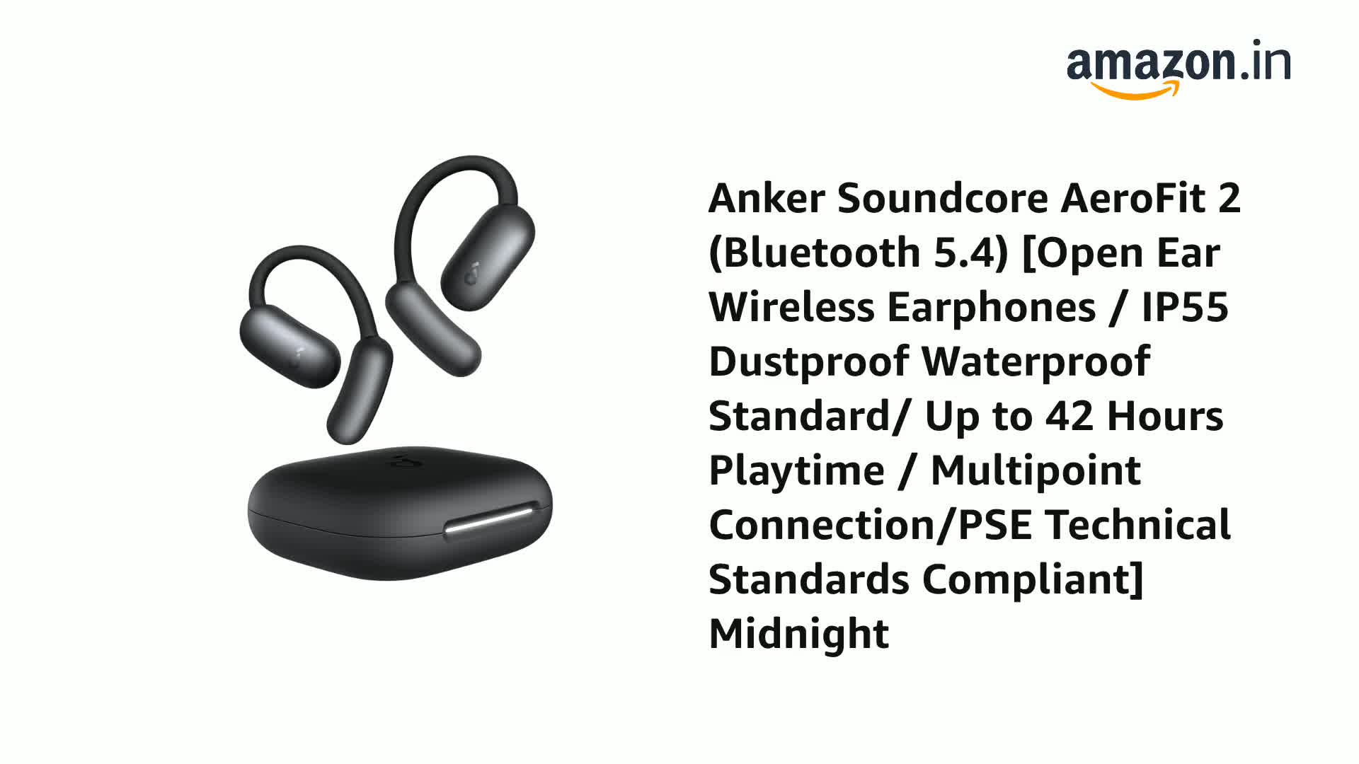 Anker AeroFit 2 ブラック この手があったか！】Anker | Soundcore AeroFit 2 斬新な