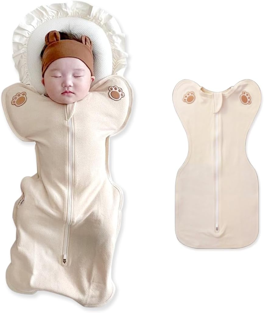 Swaddle Sleep Suit for Newborns, Arms-Up Position, Snug Fit Supports Natural Sleep Reflex, 0–6 Months