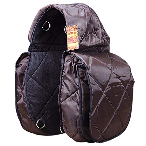 HILASON Bolsa de Silla para Caballo de Nylon 210D Color Chocolate miniatura 1