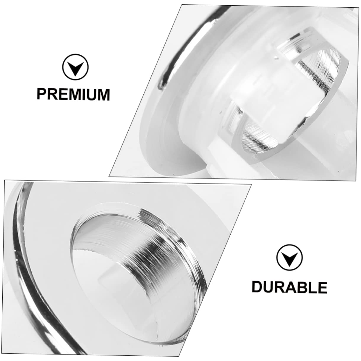 SHINEOFI 3 Set Spina Del Foro Del Bacino in Ceramica Tappo Del Foro Del Lavandino Tappo Del Lavandino Drenare Lavandino Del Bagno Lavello Universale Tappo Di Scarico Argento Rame 8 Pezzi*3