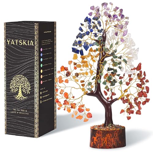 YATSKIA Chakra Crystal Tree - Handmade...