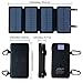 Survival Frog QuadraPro Solar Charger Power Bank - 5.5W 4-Panel Portable Wireless Phone Charger - Compatible with iPhone, Android, 2 USB Port, Flashlight, Magnetic Case, Hanging Loops - Battery Backup