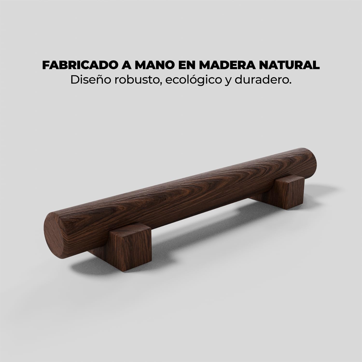 DIVERGENT BEAM powered by RMOTION – Tronco de Madera Natural Hecho a Mano para Activación Plantar y Equilibrio | Entrenamiento Funcional desde los Pies | Uso Diario Barefoot | Producto Artesanal