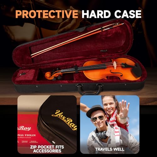 image for YorRay Violin 4/4 Full Size Kit for Adults Beginner, Violin Fiddle Set