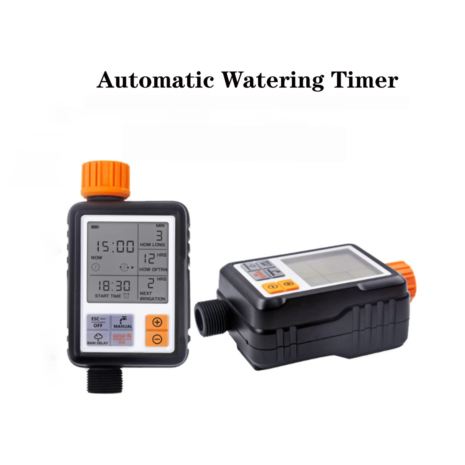 Kavolet Programmateur d'arrosage jardin programmateur, minuteur d'arrosage automatique jardin avec écran, minuterie de tuyau de jardin, IP65, contrôle automatique