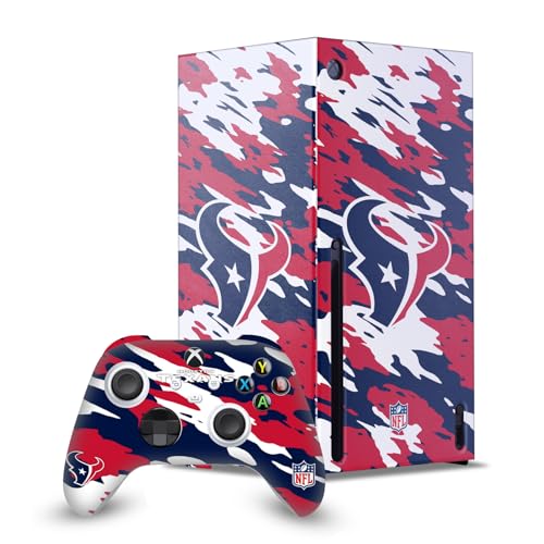 Skin Xbox Series X NFL Houston Texans Camou Head Case Designs