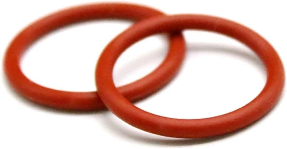 Red Silicone O-Ring OD 10-80mm Thickness CS 3/3.5/4/5mm Food Grade Sealing Ring Waterproof & Insulated Gasket Washer(OD 31mm-10pcs)