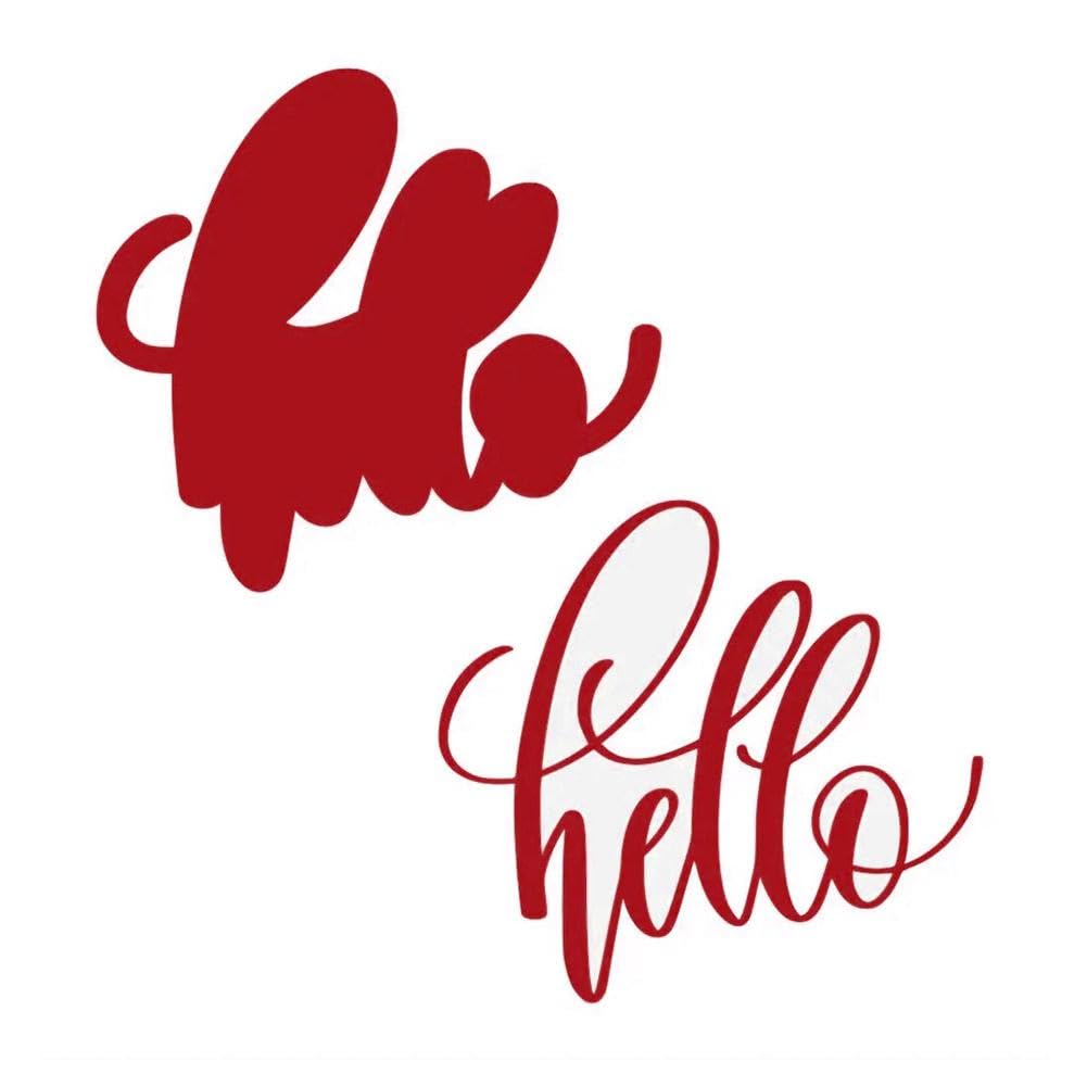 Hello Words Metal Die Cuts Hello Die Cuts for DIY Scrapbooking Photo Album Paper Crafting Card Making Decorative