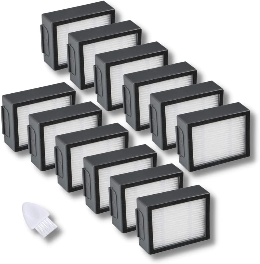 12-Pack Replacement HEPA Filter Compatible for iRobot Roomba Combo i,e,j Series:E5 E6 i1 i3 i4 i5 i6 i7 i8 J5 J6 J8 J9 And All Plus Versions NOT for Combo J7/9 10 Max