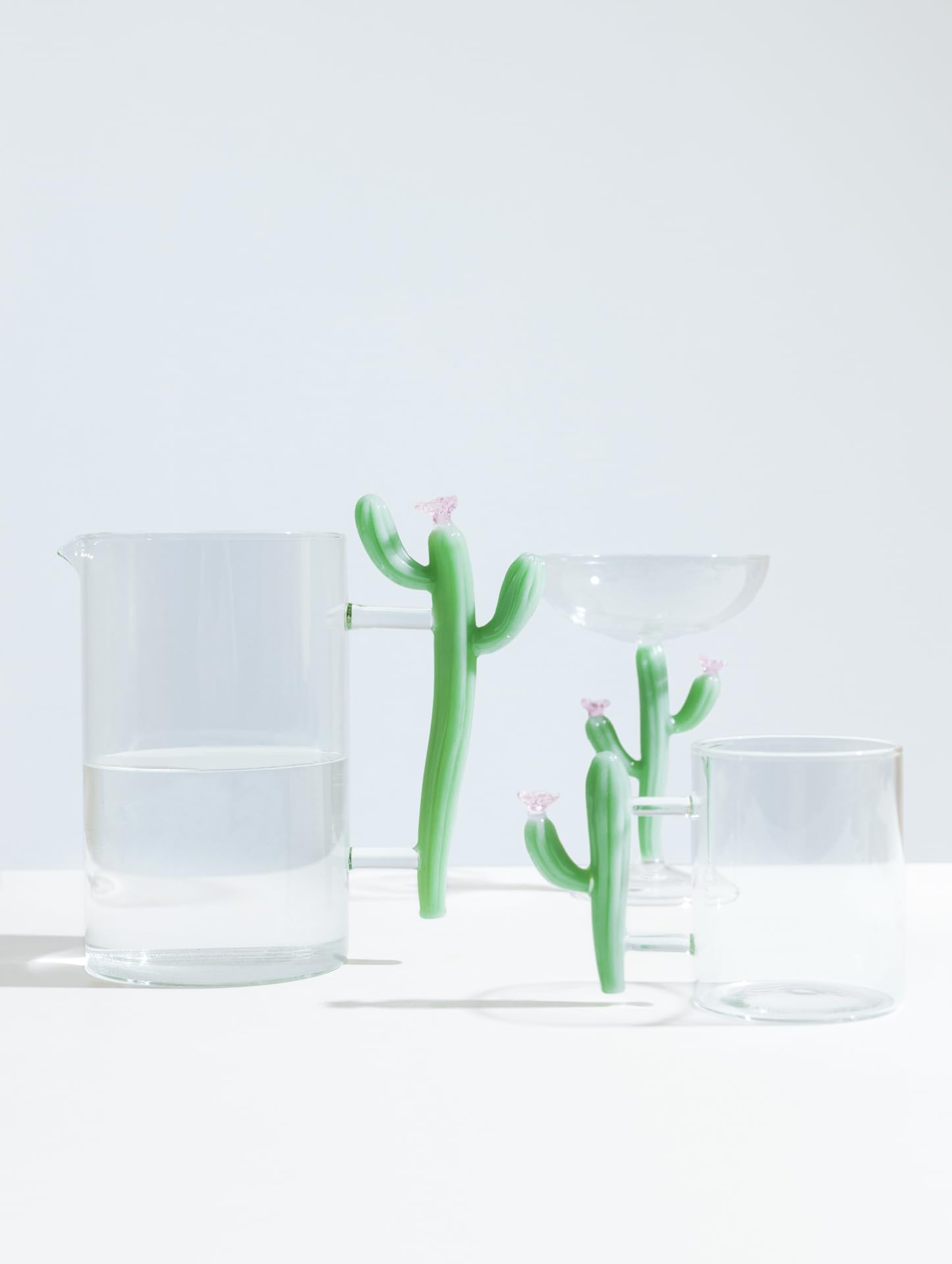 Ichendorf Milano Brocca cactus verde opaco, collezione Desert Plants, 155 cl, vetro borosilicato, fatto a mano
