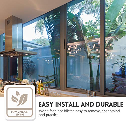 Kespen Window Films Kespen Window Privacy Film One Way Daytime Privacy Static Cling Sun Blocking Anti Uv Reflective Window Tint For Home And Office thumb #8