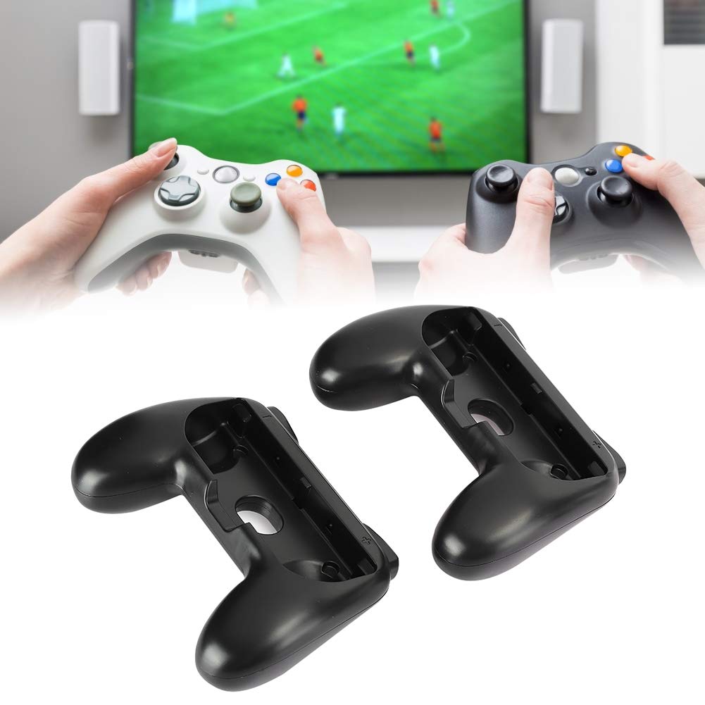 Ergonomicznie zaprojektowana czarna obudowa kontrolera gier, uchwyty do gier, dla Nintendo Switch Joy-Con Nintendo Switch Games Grips Obudowa Joypad(Czarny + czarny 2 opakowania)