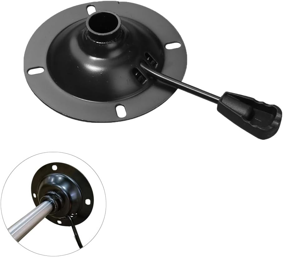 Reemplazo de control de inclinación de silla de oficina Base de mecanismo de asiento giratorio de alta resistencia Placa de montaje de 5,5 pulgadas Manija de palanca de elevación hacia arriba/abajo para sillas ergonómicas de computadora para juegos Accesorios de reparación de taburetes de bar