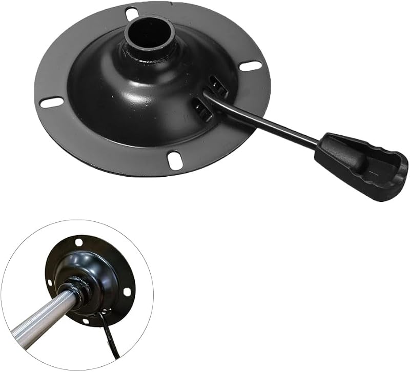 Reemplazo de control de inclinación de silla de oficina Base de mecanismo de asiento giratorio de alta resistencia Placa de montaje de 5,5 pulgadas Manija de palanca de elevación hacia arriba/abajo para sillas ergonómicas de computadora para juegos Accesorios de reparación de taburetes de bar