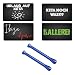 Produktbild Farbiges Zieh Röhrchen & EC Kreditkarten Carbon Look  Urlaub auf Keta  Keta noch was  IBIZA  Ballerei - Karten Snuff Snorter Sniffer Snuffer Portionierer für Schnupftabak 4 Karten / 2x Blau