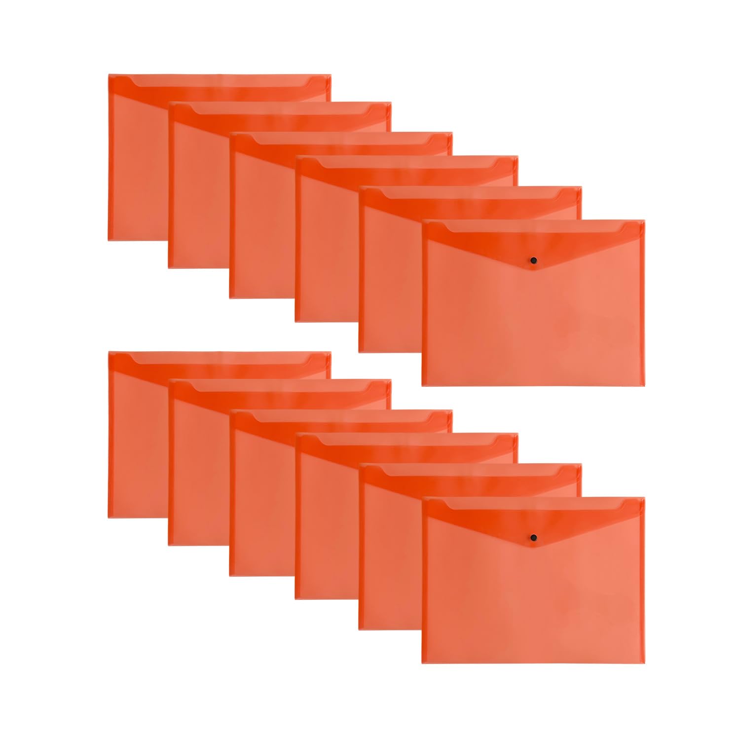 Pack of 36 Red Janrax A3 Wallets β Strong Polypropylene Document Folders with PressβStud Fastening, Holds 150 Sheets