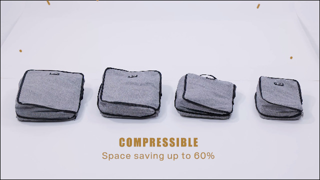 SOLEDI Packing Cubes - 7-teiliges Kompressions-Set - Mehr Platz im Koffer & Rucksack sparen - Extra leichte Kleidertaschen, Reise Organizer, Packwürfel